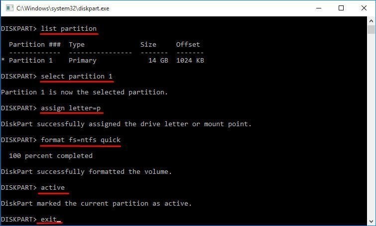 list partition