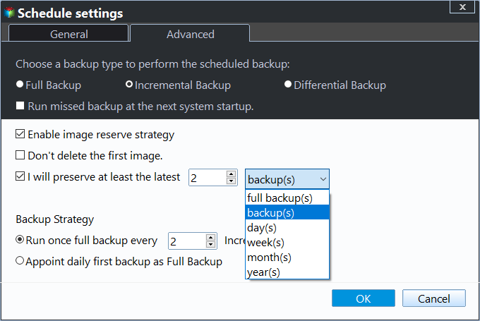 Enable Automatic Backup Cleanup