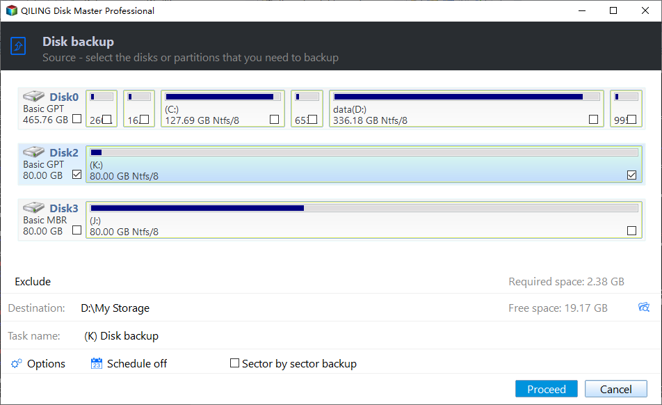 Select Source Disk