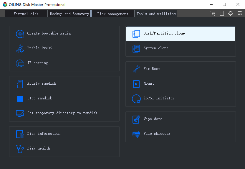 Select Disk Clone