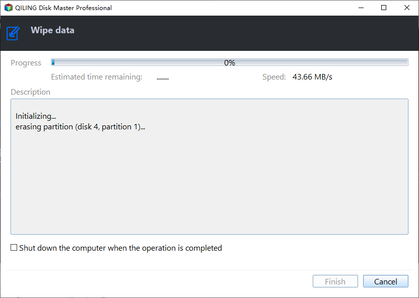 Wipe Disk Method