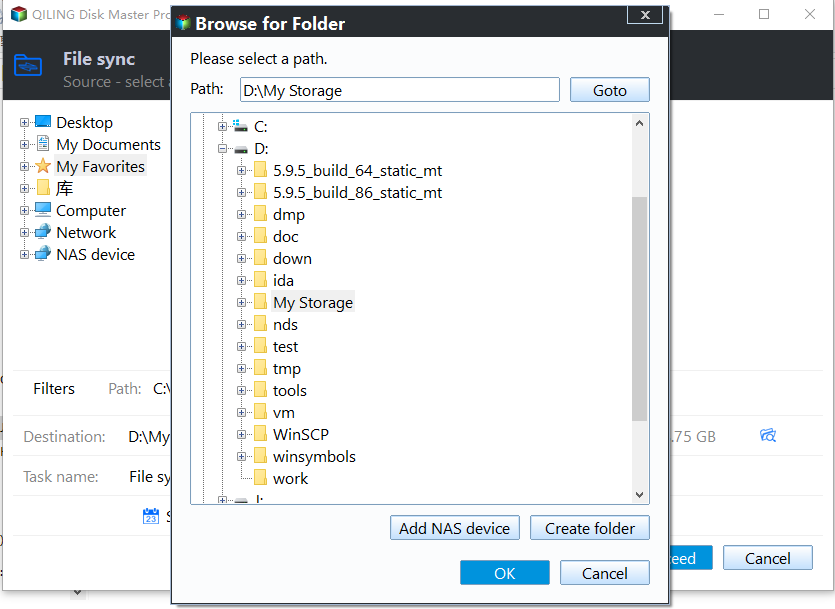 Select Network Path