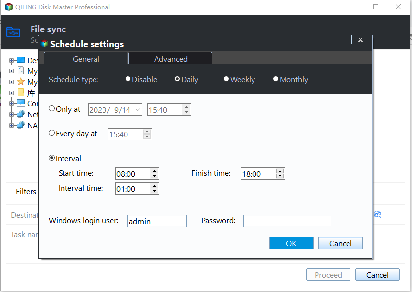 Schedule Sync Files