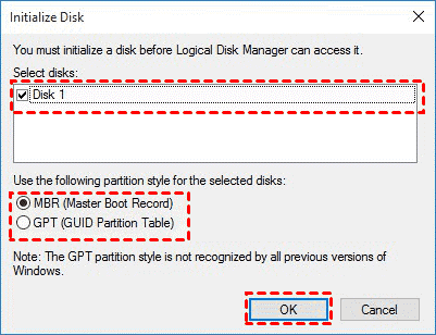 InitializeTheDisk