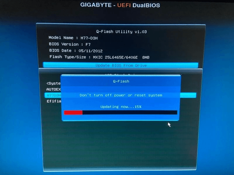 Update BIOS From Drive