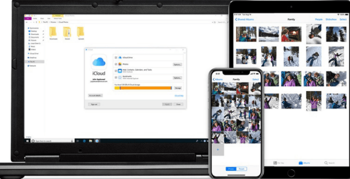 how to access icloud photos on windows