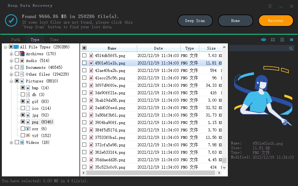 recover files from a raw SD card