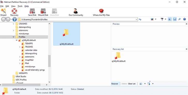 recover deleted emails mozilla thunderbird