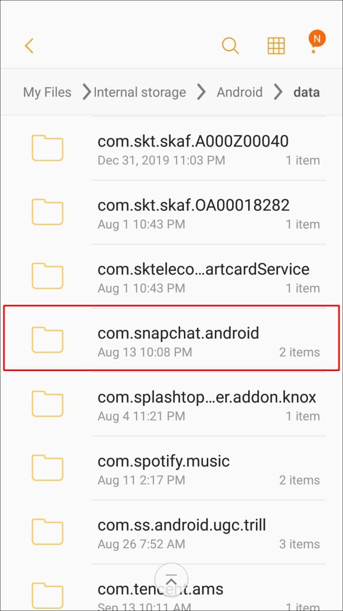 recover deleted photos from snapchat on Android